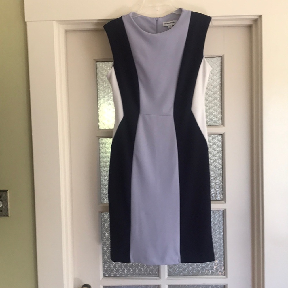 Shelby & Palmer Slimming Colorblock Dress